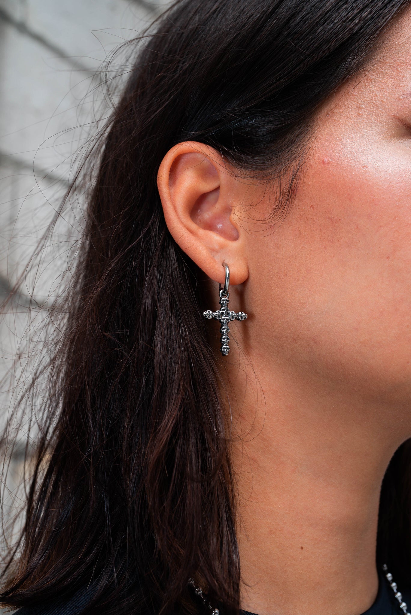 Skulled Cross Earrings - STMNTS